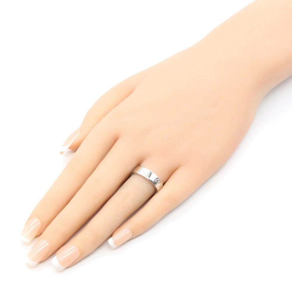 CARTIER 18k Silver Diamond Love Ring - Picture 8 of 8